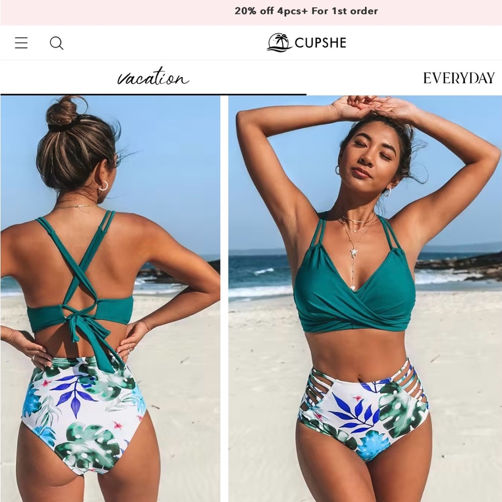 CupShe Bikini Size M